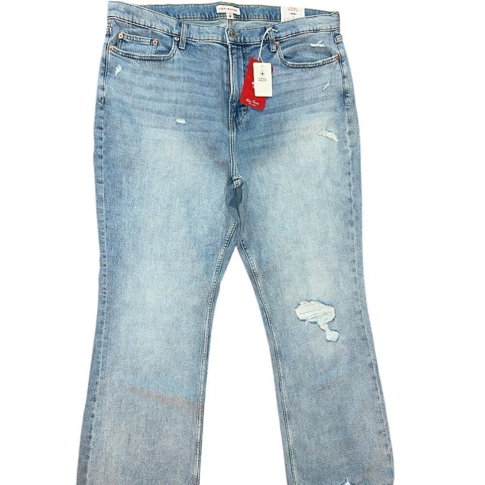 Lucky Brand Boyfriend Mid Rise Flare Ankle Jean | Size 20